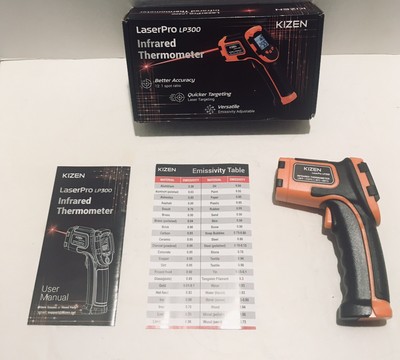Kizen LaserPro LP300 Infrared Thermometer; Digital, Non-Contact