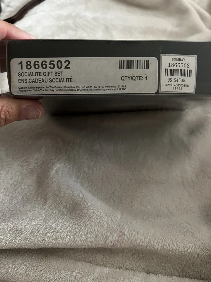 Nuevo Bombay Co Company Juego de Regalo Socialite de 3 Piezas Defecto 1 Falta Foto 2 de 2