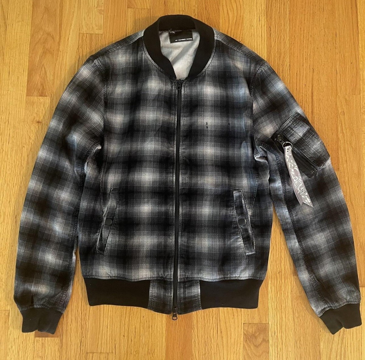 Number Nine Shadow Plaid Bomber | eBay