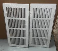 2 qty Hart & Cooley Air Vent Grill White 16x6" 16" 6"