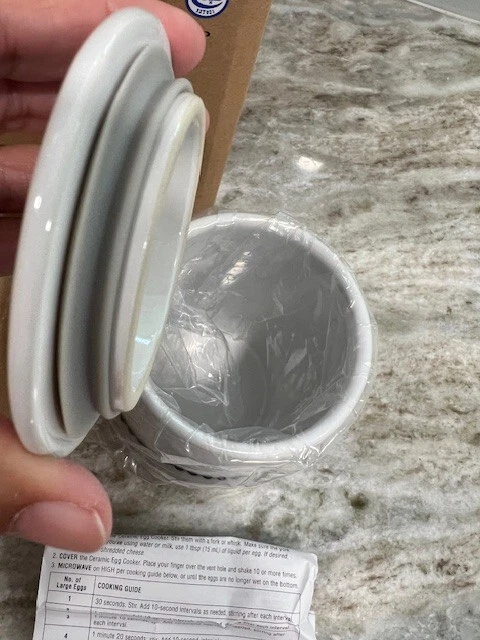 Pampered Chef Ceramic Egg Cooker New In Box - Image 4 of 4