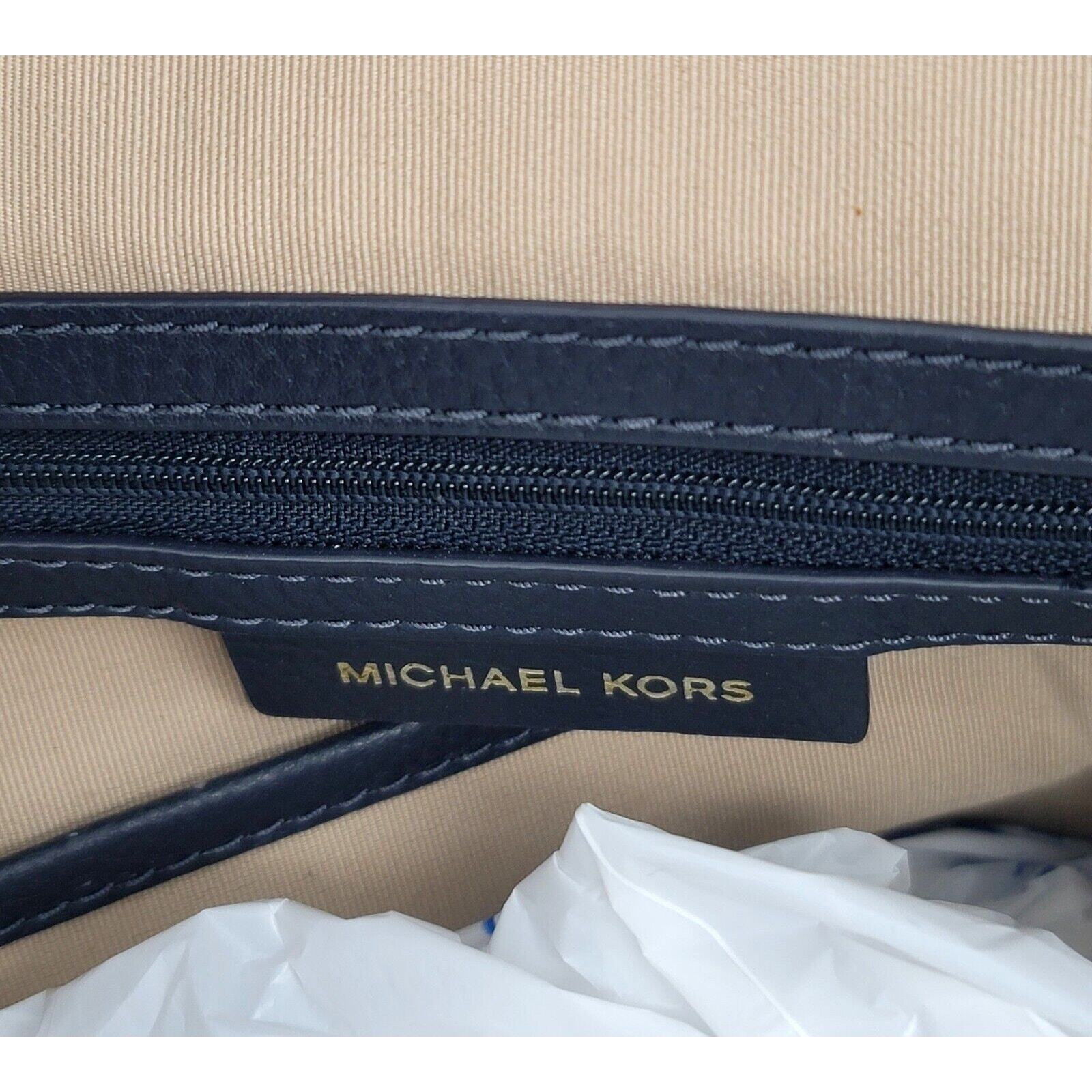 Michael Kors Junie Medium Drawstring Backpack Nav… - image 11