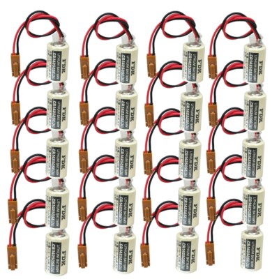 New 20x FDK CR14250SE 3V Battery for PLC Battery 1800mAh Backup Power with Plug