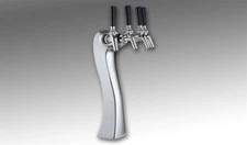 Perlick Panther Tower, 3 Faucet in Polished Chrome - Air Cooled, Vinservice OBO