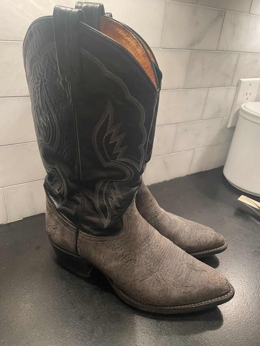 Vintage Tony Lama 6252 Shrunken Bull Shoulder Cowboy Boots Vintage Tony Lama 6252 Shrunken Bull Shoulder Cowboy Boots