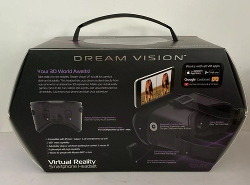 Tzumi Dream Vision Virtual Reality Smartphone Headset iOS, Android Black VR SALE - Picture 2 of 8