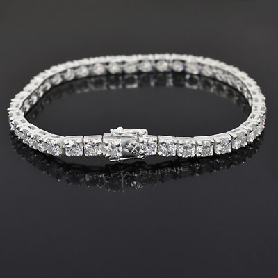 #ad 15.50Ct 4.5mm Diamonds Tennis Bracelet Great Shine amp; Luster FREE Diamond studs $315.00