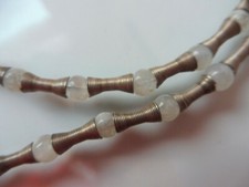 Beautiful, unusual, old chain, necklace, 925 silver with stones, FBM