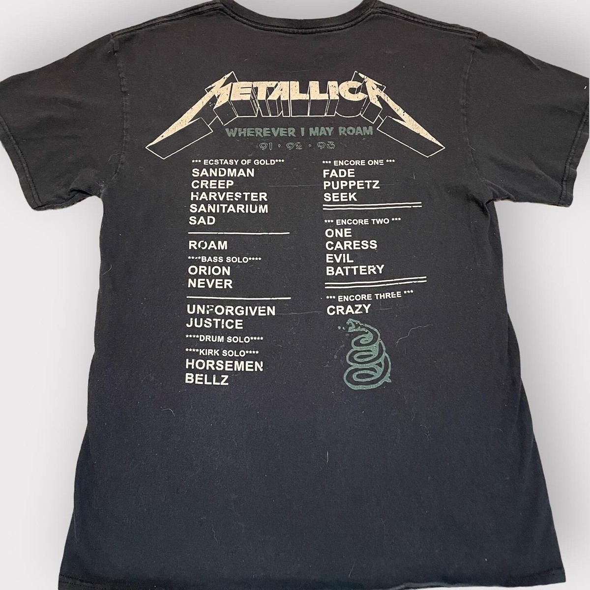 VTG 1991 Metallica Concert T-shirt: Pittsburg Civic Arena | eBay
