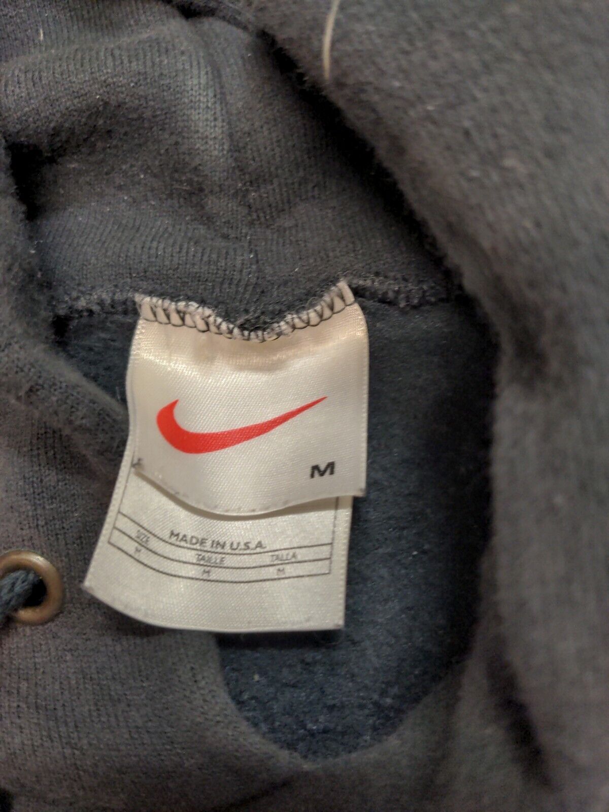 Vintage Nike Hoodie USA Center Check White Tag Medium Sweatshirt Travis  Scott