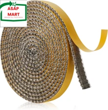 Fireplace Tape Seal 6.56Ft X 0.4In X 0.08In Self-Adhesive Fiberglass Rope Seal G