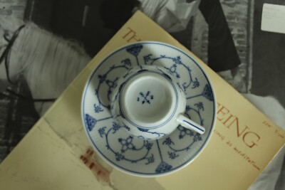 Jager Eisenberg Germany BLAU SAKS Blue & White Porcelain Tea Cups