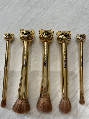 NUEVO MOSCHINO x Sephora Bear Juego de Cepillos Dorado 5 Piezas Edición Limitada - Imagen 2 de 4