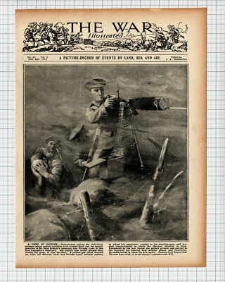 Private Lynn 2nd Lancashire Füsiliers Poison Gas - 1915 Cutting