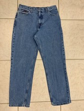 Women's 9/30 Tommy Hilfiger Relaxed Fit Blue Denim Light Wash Jeans USA MADE
