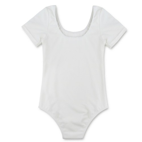 Girls Ballet Leotard Rompers Dance Gymnastics Basic Bodysuit Stretchy Catsuit - Picture 15 of 27