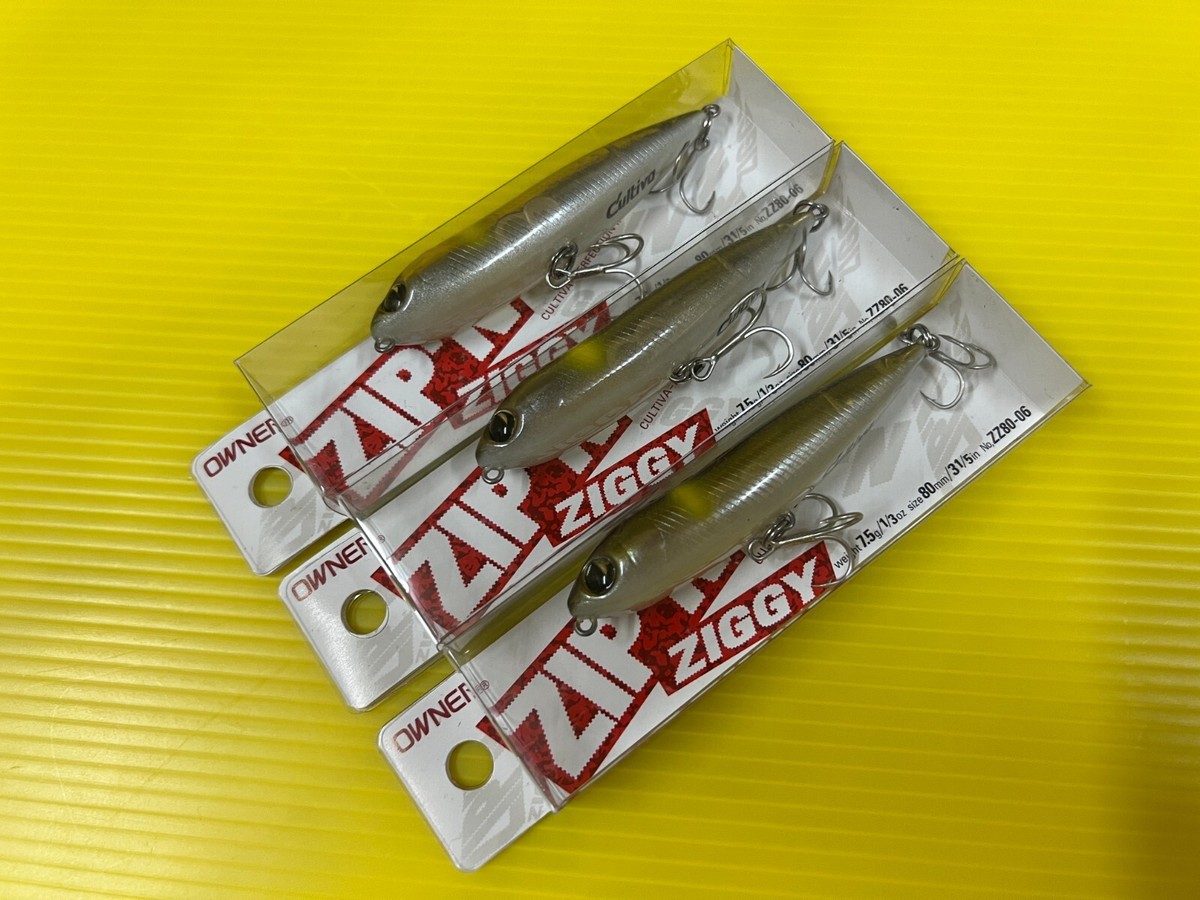 Three Owner Cultiva Zip N Ziggy ZZ80-06 Shiner Japan Topwater