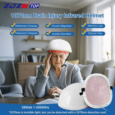 ZJZKTOP Photobiomodulation 1070nm Brain Stimulator for Autism Parkinson Massage