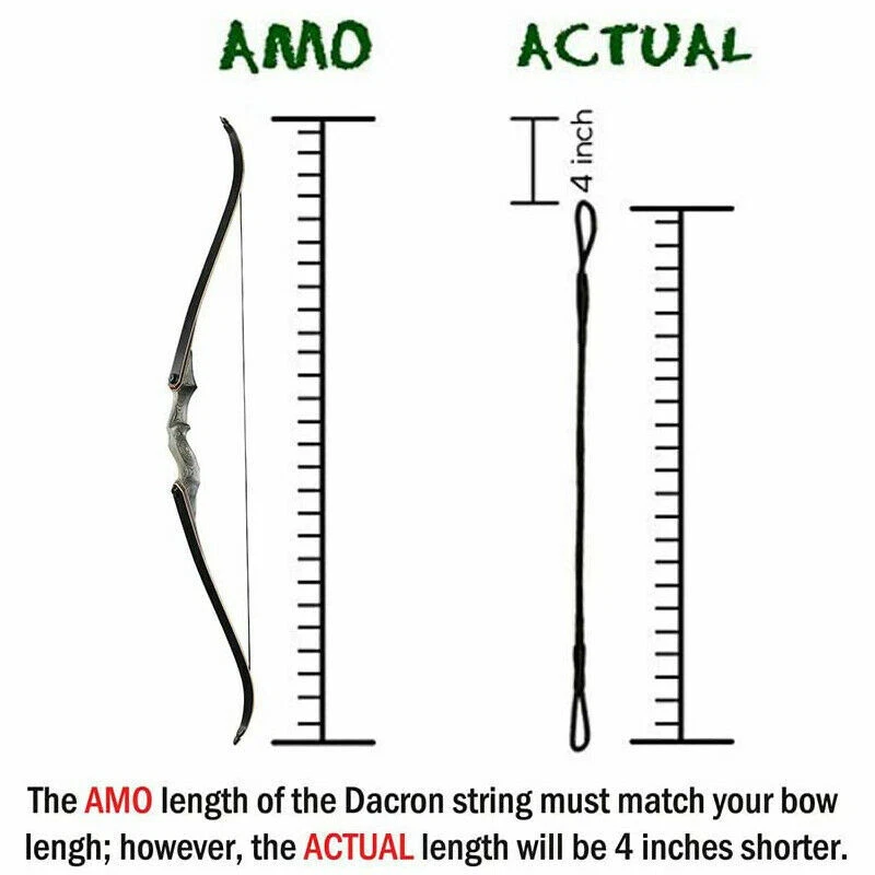 Archery 53" 57" Flemish Twist 16 Strands Fast Flight Replacement Bow String - Image 2 of 2