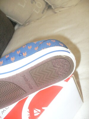 Unisex Row One MLB New York Mets All Over Logo Low Top Shoes  display picture 1