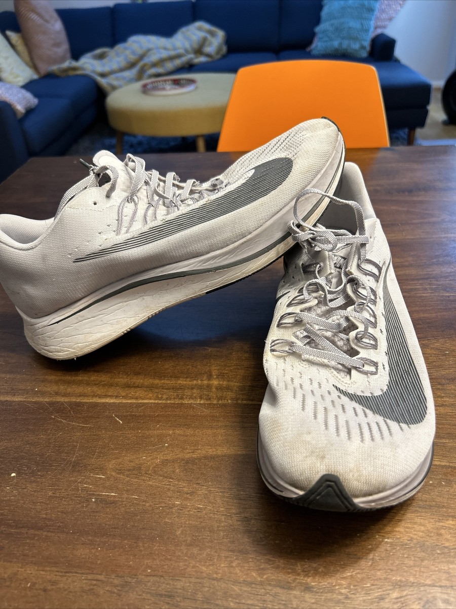 Nike Mens Zoom Fly 880848-002 White Black Running Shoes Size 11.5 | eBay
