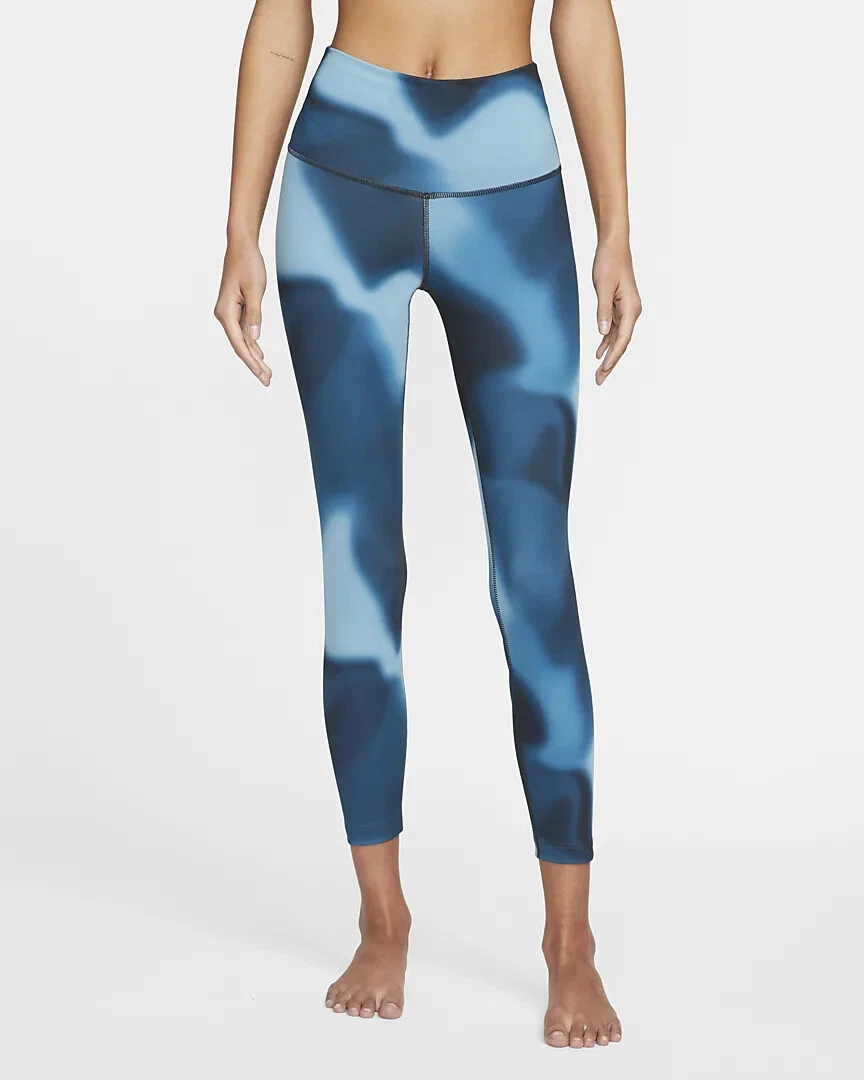 Fluid Ombre Teal & Purple | Women's Fine Art High-Waist Leggings