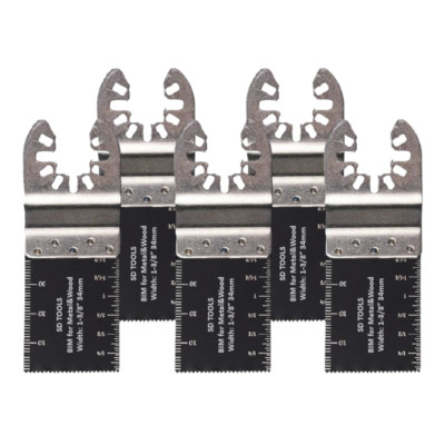 5 x Premium 34 mm oszillierend Universal Multitool Sägeblätter Holz Metall Cutter
