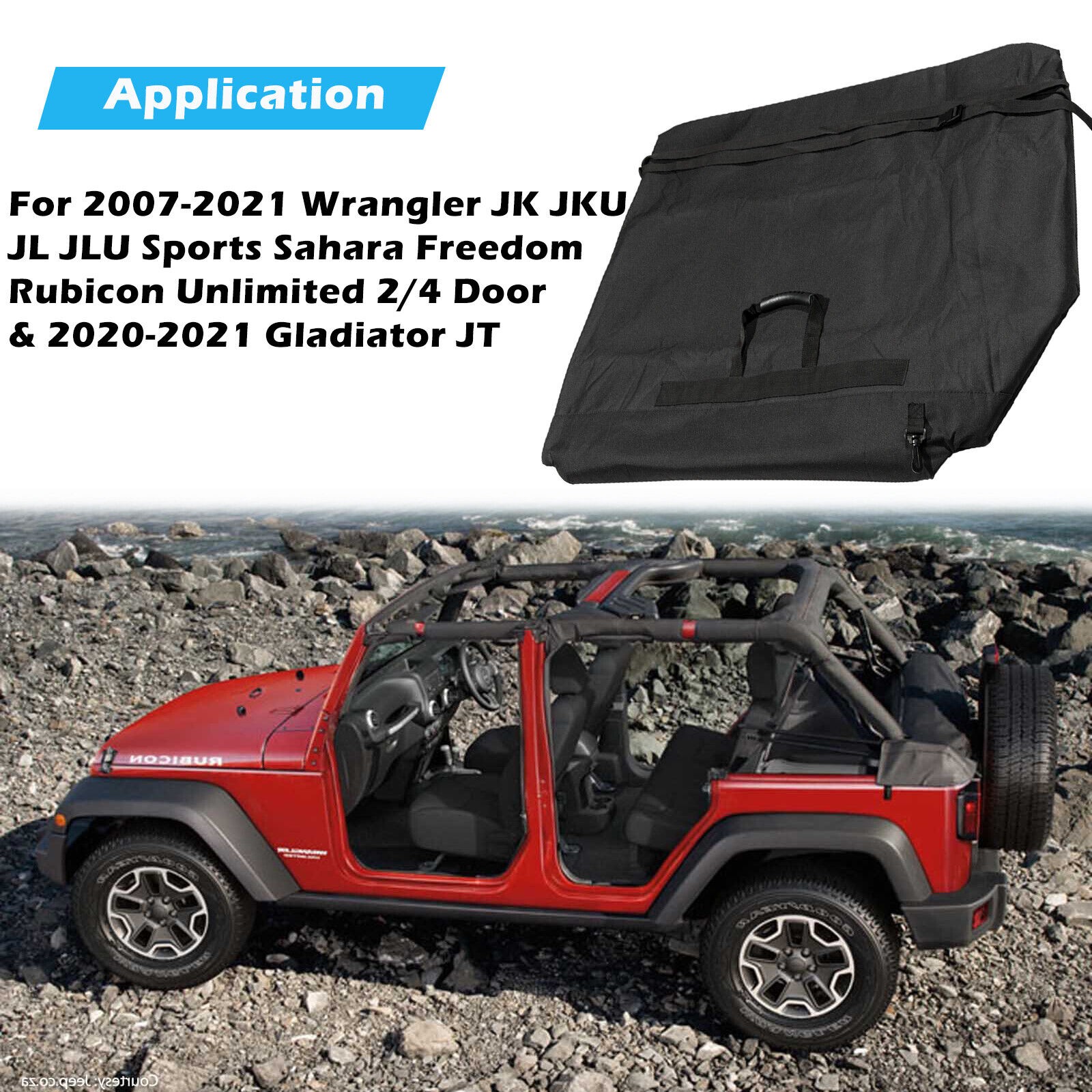 Freedom Panel Hard Top Storage Bag for 07-21 Jeep Wrangler JK JKU JL JLU etc thumbnail 6