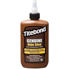 Titebond 5013 Wood Glue, Genuine Hide Series, Tan, 24 hr Full Cure, 8