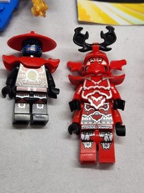 LEGO NINJAGO : The Gamatron #70504 Parts Lot With 2 Minifigs General Kozu Treads