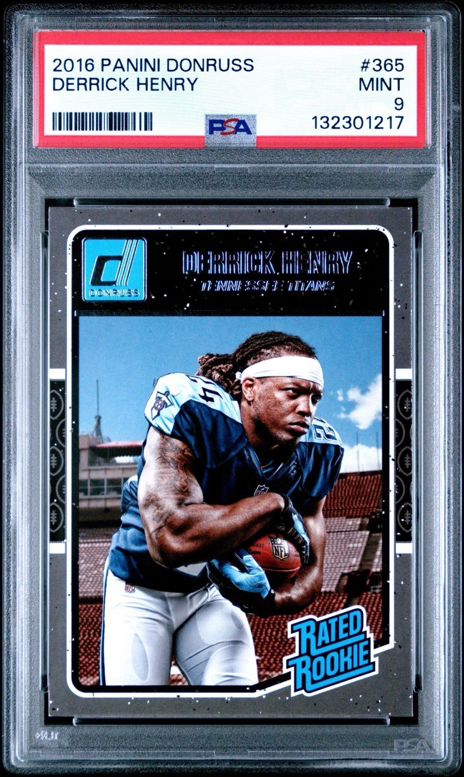 2016 Panini Donruss #365 Derrick Henry Rated Rookie Tennessee Titans PSA 9