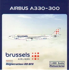 PHX11845 1:400 Phoenix Model Brussels Airlines Airbus A330-300 Reg #OO-SFH