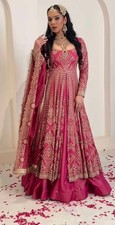 Launching New Magenta Simmer Silk Top Lehenga With Dupatta For Wedding Wear