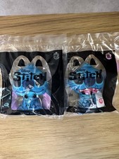 2022 McDonalds Happy Meal Toy 7 Sitting Stitch Plush and 8 Mischief Stitch