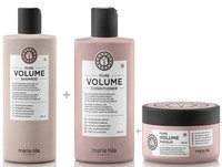 Maria Nila Pure Volume Set - Shampoo 350 Ml + Conditioner 300 Ml + Mask 250Ml