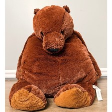 Ikea Bear DJUNGELSKOG Plush Stuffed Brown Teddy Soft Jumbo 39  "