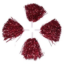 24 StüCk Cheerleading Pom Poms Metallfolie Cheer Pom Poms mit Kunststoffgri6990