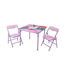 Idea Nuova Jojo Nickelodeon Siwa 3Piece Table Set with 2 Folding Ch... Fast Ship