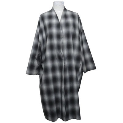H&M, Mantel, Damen, Größe: 40, Grau/Weiß, Elasthan/Polyester/Viskose, Karo #LKq