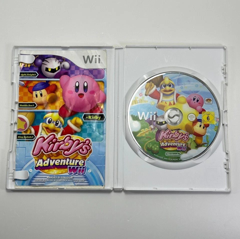 KIRBY'S ADVENTURE ITA Nintendo Wii / WII U Completo Italiano multilingue EUR PAL - Immagine 4 di 4