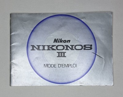 Anleitung Handbuch Bedienungsanleitung Nikon Nikonos III Unterwasserkamera Vintage