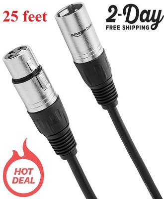 25 Feet Cables De Interconexion Para Cable De Microfono De Xlr Macho A Microfono