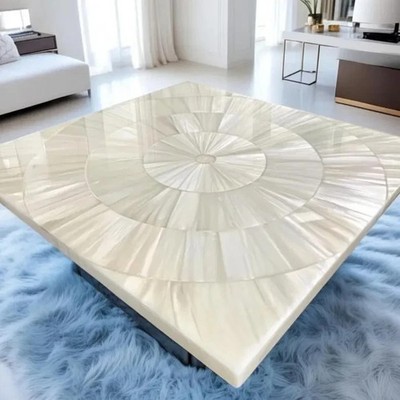 Selenite Stone Coffee Table   Natural Crystal Center Table, Luxury Living Room
