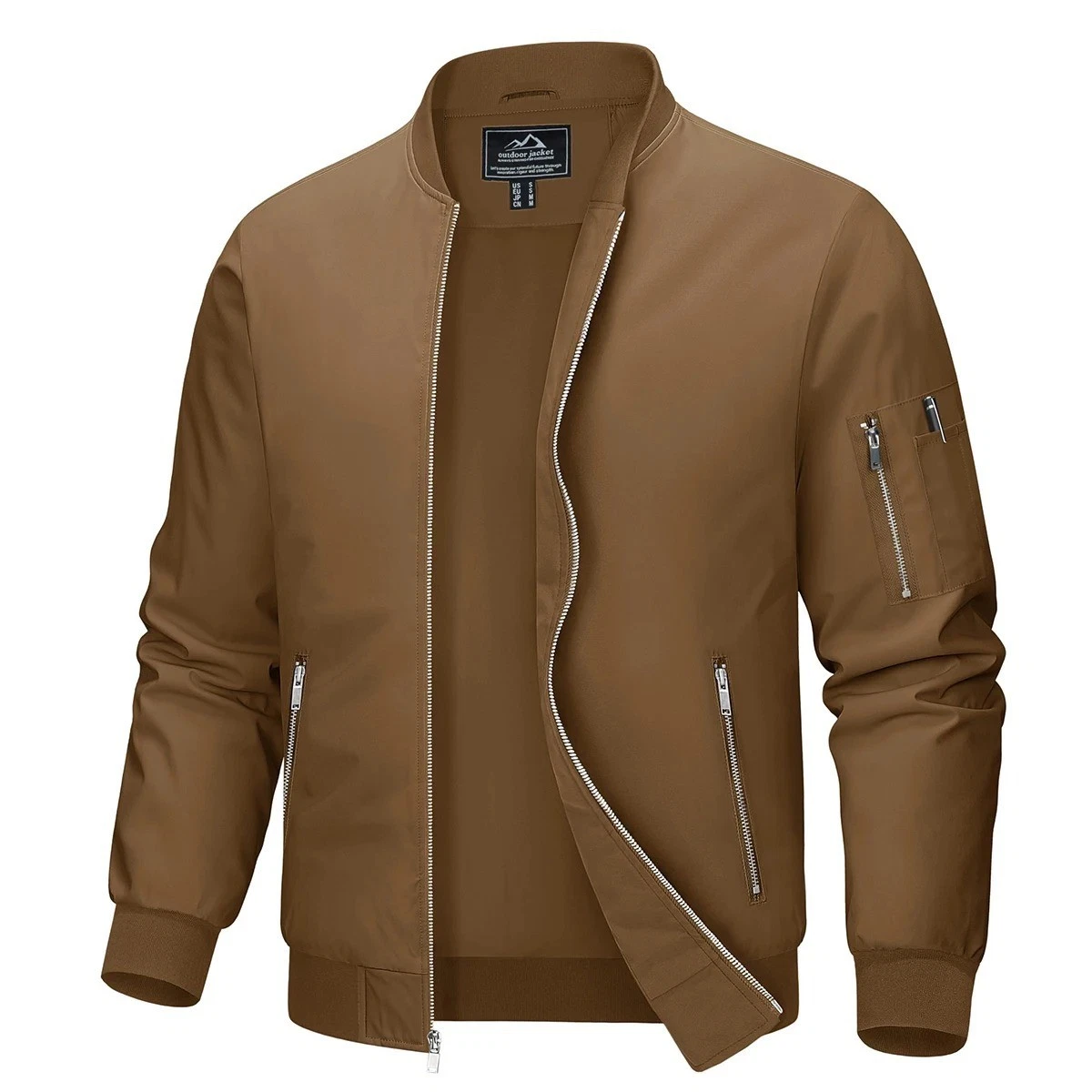 MAGCOMSEN Men’s Lightweight Bomber Jacket Waterproof Casual Spring Autumn Coat