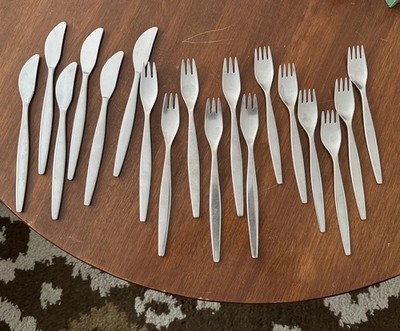 Mid Century Gense FOCUS Satin 18-8 Stainless SWEDEN Flatware 