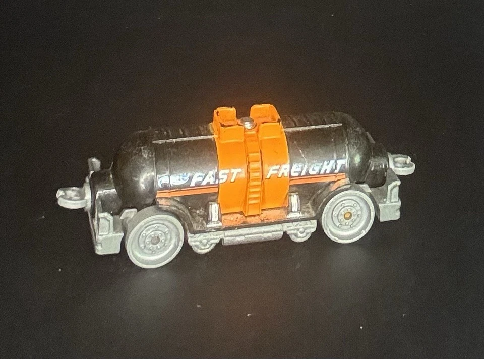 Rare 2010 Mattel Hot Wheel Fast Freight Train Black/Orange Die-Cast 1:64 - Image 3 of 4