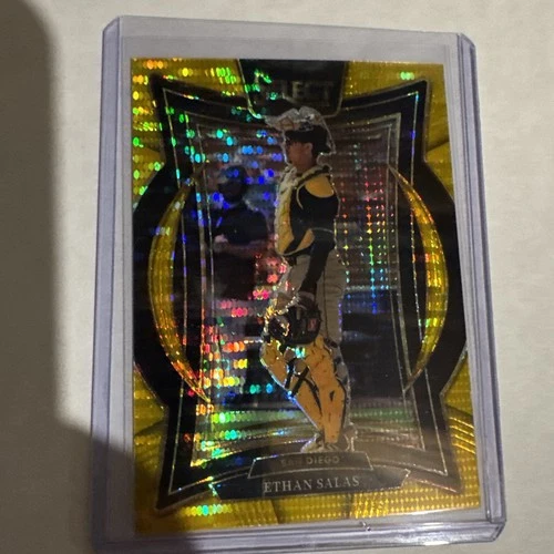 2025 Panini Select 9/10 Gold Concourse Ethan Salas /10 Gold Rare San Diego