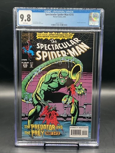 The Spectacular Spider-Man #215 (Marvel Comics August 1994) CGC Graded 9.8