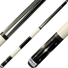 PureX HXT90 Pool Cue – Classic Ivory & Black Design, Low Deflection, 18–21 oz