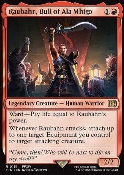 Magic/MTG Raubahn, Bull of Ala Mhigo FIN-151 Rare Englisch Neu